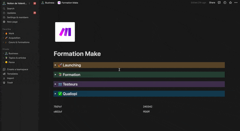 GIF module 1 Formation Make
